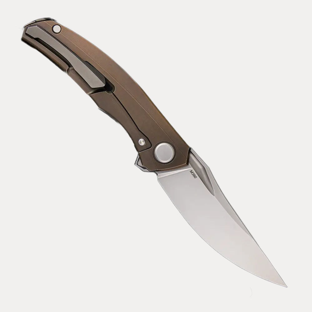 SHIROGOROV QUANTUM – M390 BLADE – TITANIUM HANDLE – MRBS