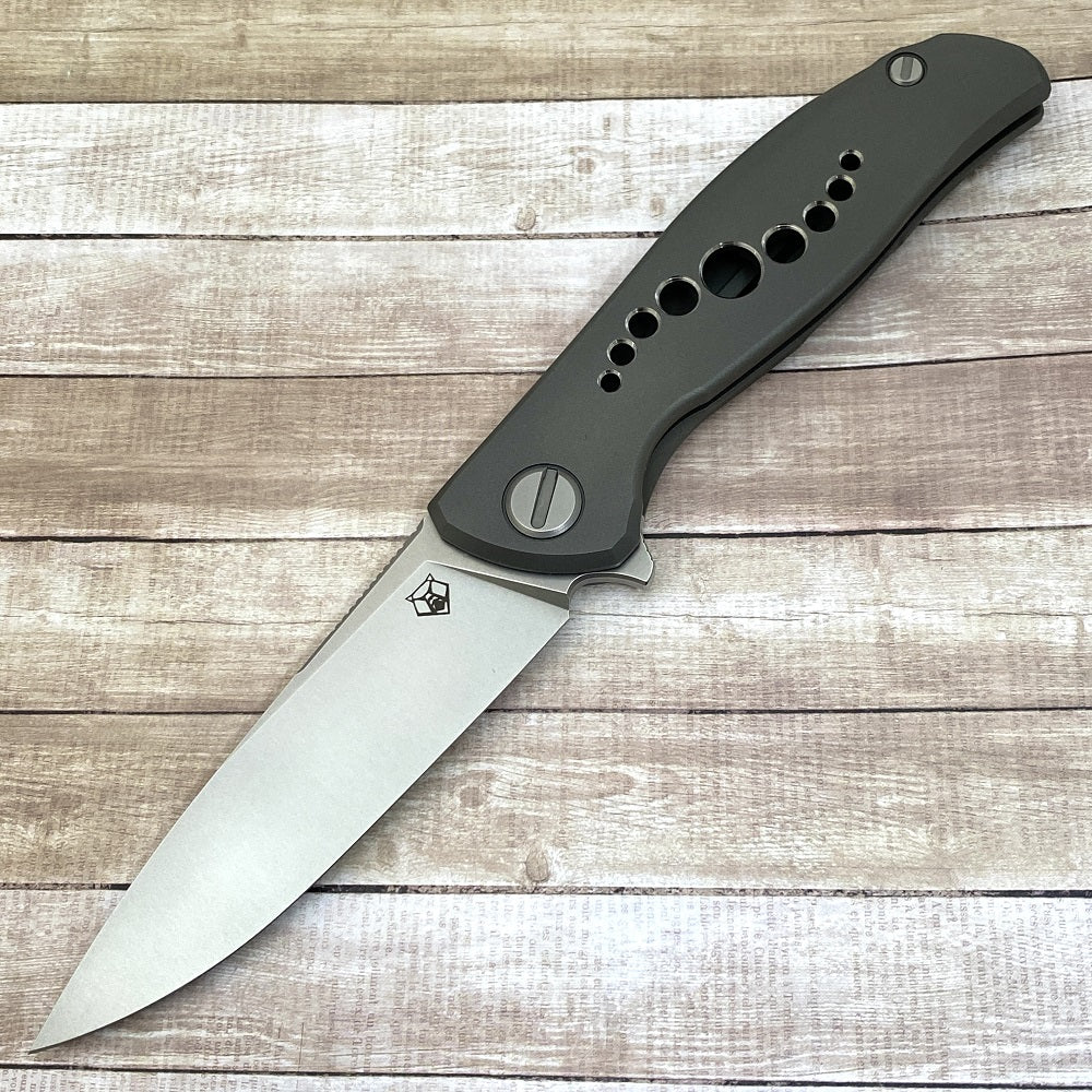 SHIROGOROV KNIVES - WR BLADEWORKS "HYDRONIAN" F95 FLIPPER - M390 BLADE - TITANIUM HANDLE - MRBS