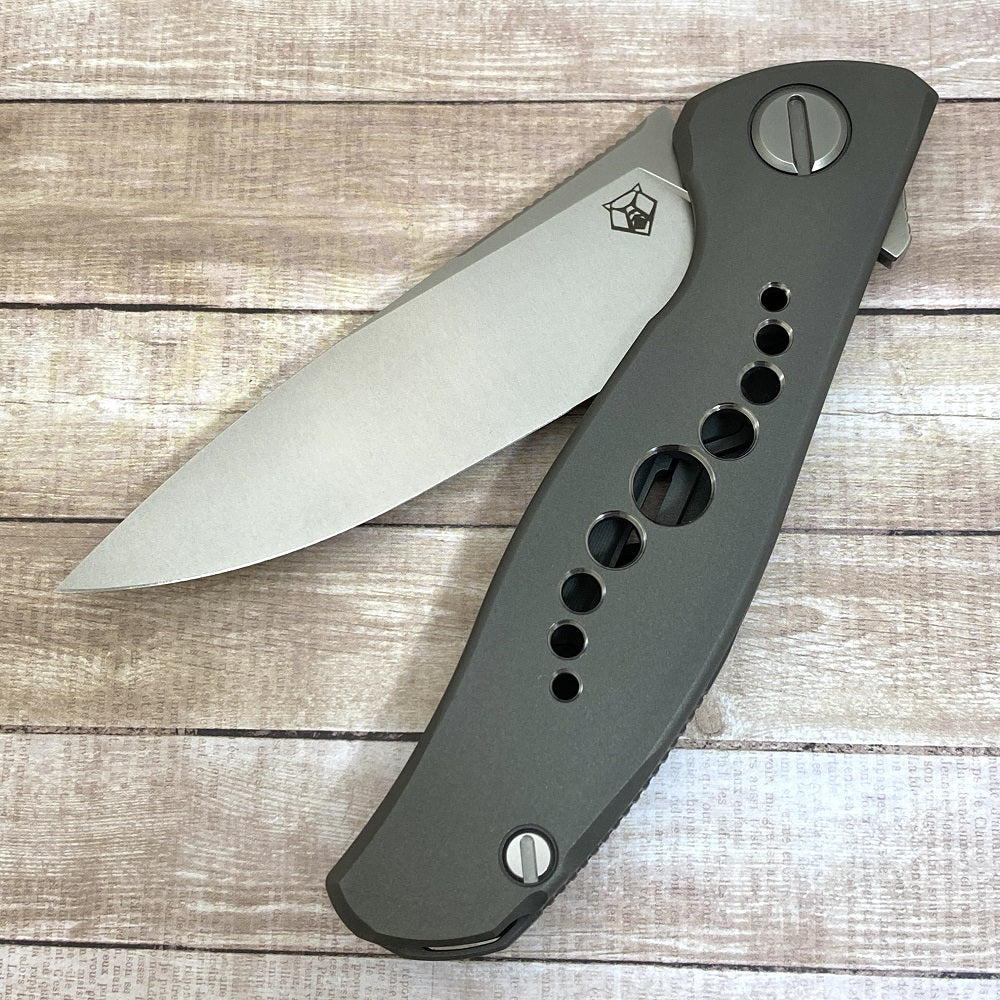 SHIROGOROV KNIVES - WR BLADEWORKS "HYDRONIAN" F95 FLIPPER - M390 BLADE - TITANIUM HANDLE - MRBS