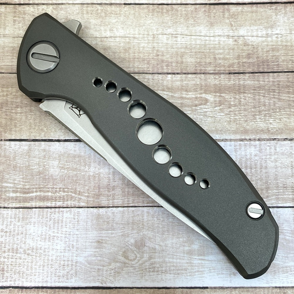 SHIROGOROV KNIVES - WR BLADEWORKS "HYDRONIAN" F95 FLIPPER - M390 BLADE - TITANIUM HANDLE - MRBS