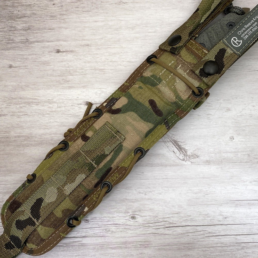 CHRIS REEVE PACIFIC FLAT DARK EARTH COMBO EDGE CAMO SHEATH