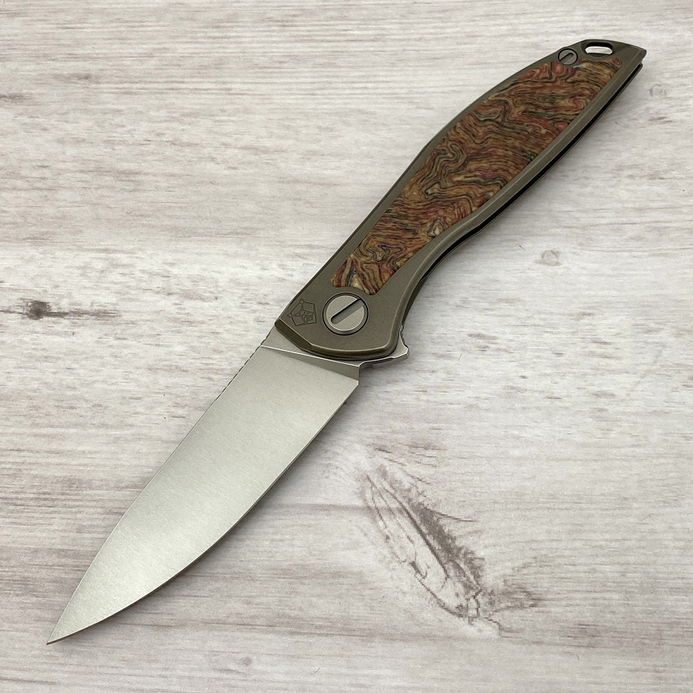 NeOn NL – ELMAX BLADE – TITANIUM HANDLE W- CRAZY MICARTA