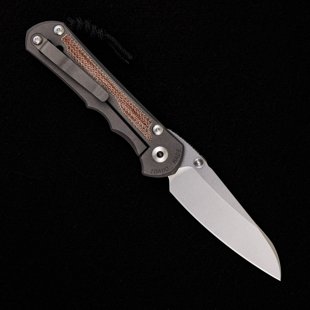 CHRIS REEVE LARGE INKOSI – NATURAL CANVAS MICARTA INLAY – INSINGO CPM MAGNACUT BLADE