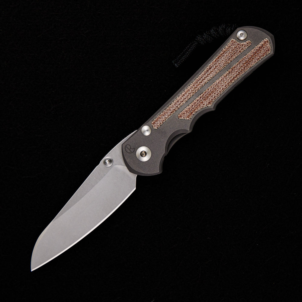 CHRIS REEVE LARGE INKOSI – NATURAL CANVAS MICARTA INLAY – INSINGO CPM MAGNACUT BLADE