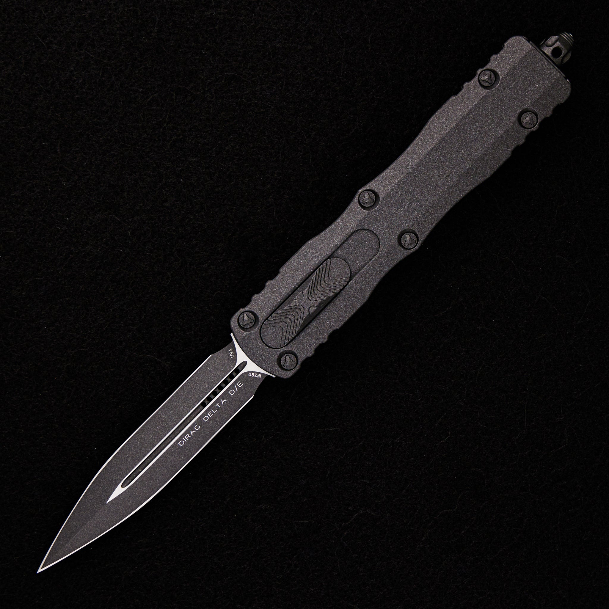 Microtech Dirac Delta D/E Cerakote Dark Tungsten Standard 227-1 CDT