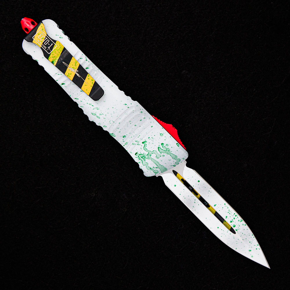 MICROTECH COMBAT TROODON – D/E SIGNATURE SERIES SLIME WHITE STANDARD 142-1 GBS