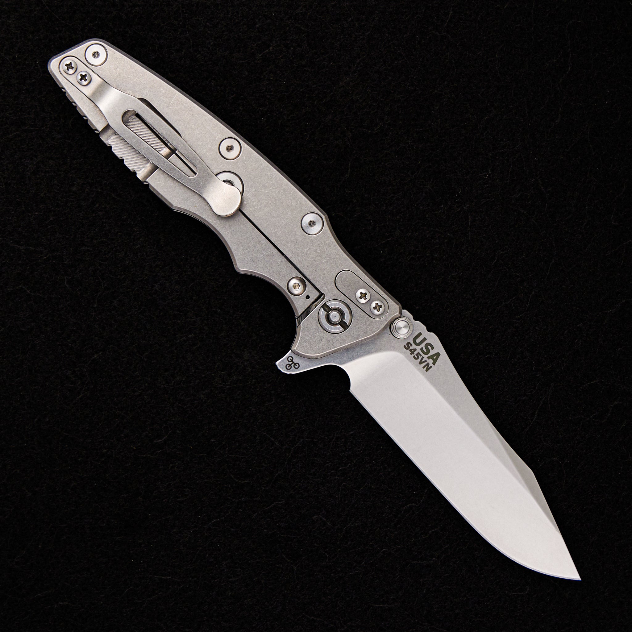 Hinderer Knives Eklipse 3.5″ – S45VN Spearpoint – Tri-Way – Stonewash – Black G10