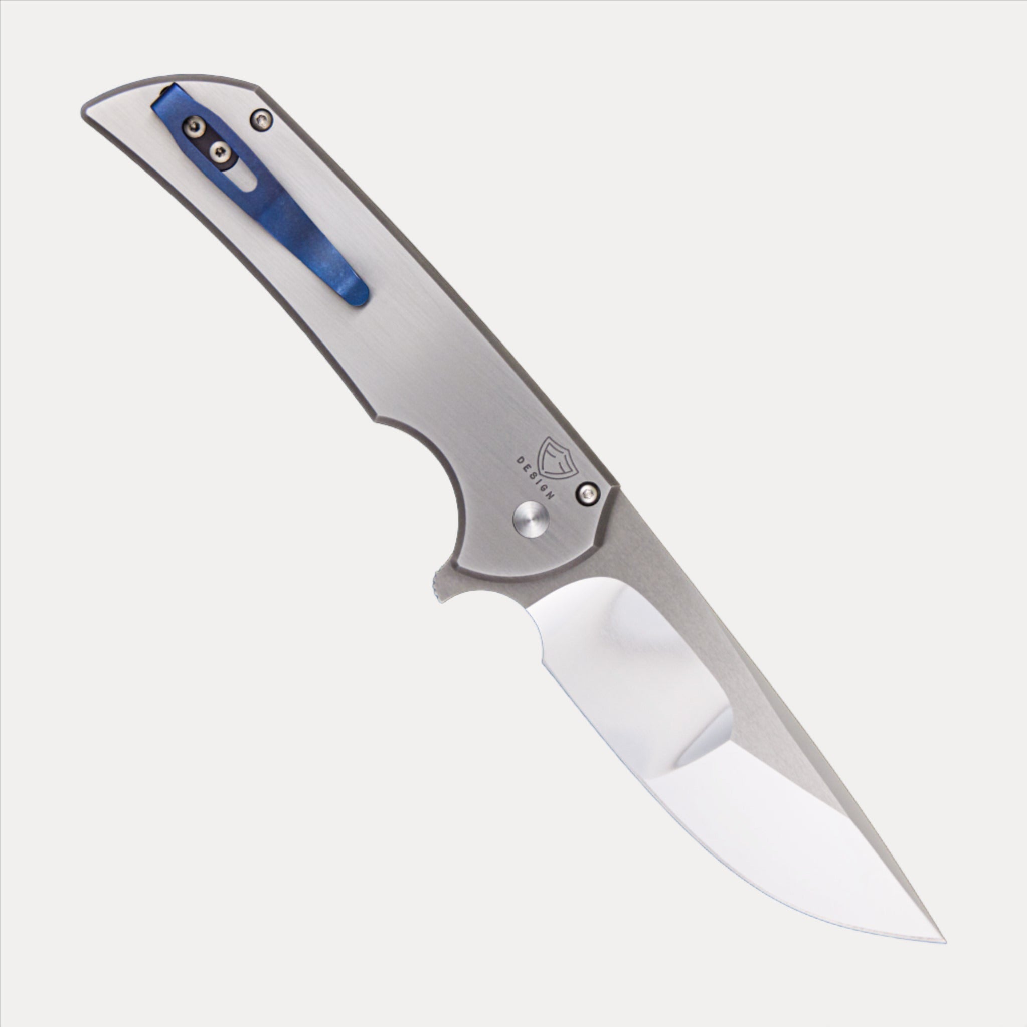 Pro-Tech Knives Mordax – 2023 Custom 001 – 17-4 Steel 2-Tone Handle – Mike Irie Compound 154CM Blade – Satin Hardware – Pearl Button