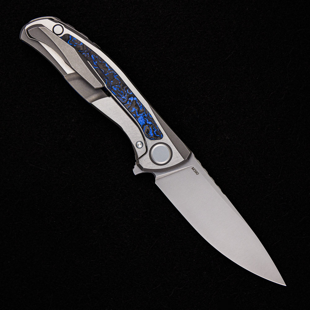 SHIROGOROV HATI GEN 3 – M390 BLADE – BLUE TECHNOCARBO – MRBS