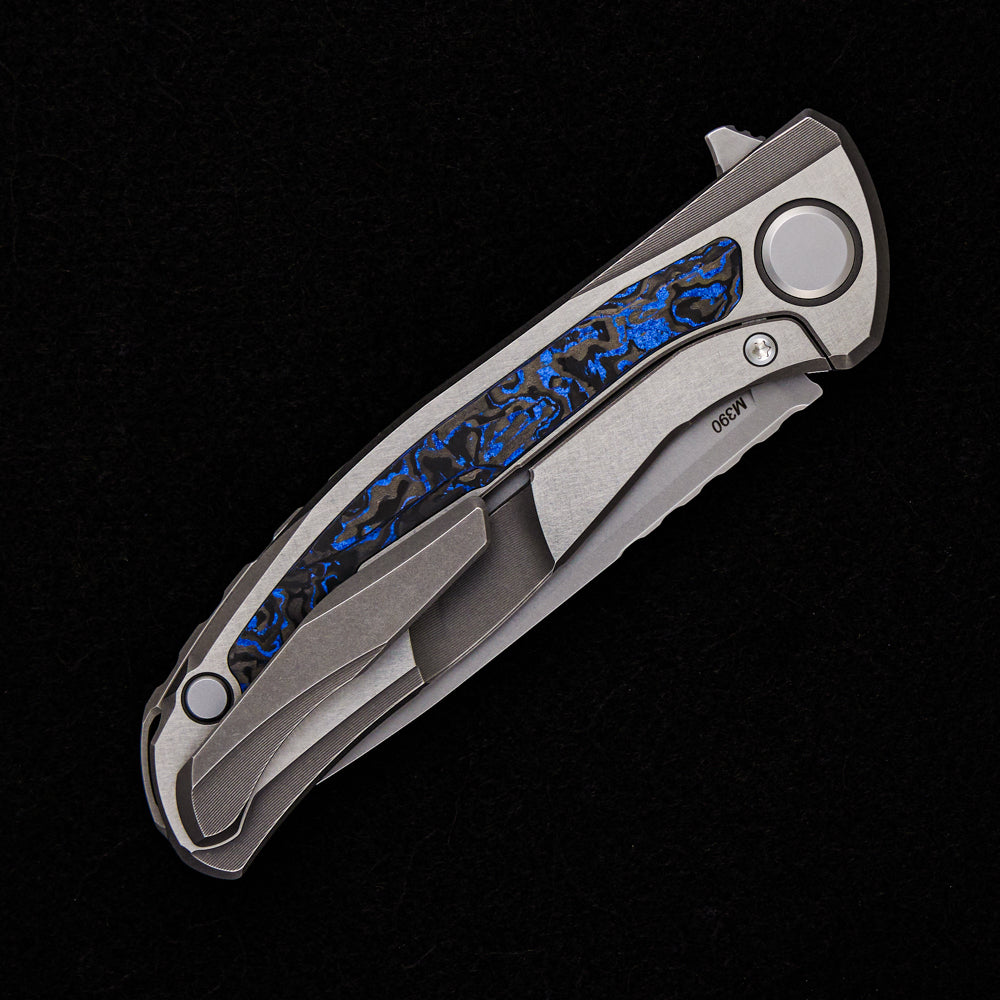 SHIROGOROV HATI GEN 3 – M390 BLADE – BLUE TECHNOCARBO – MRBS