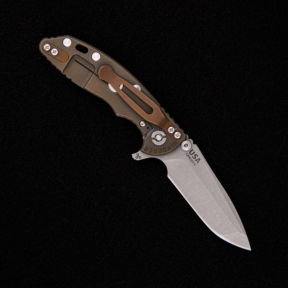 Hinderer Knives XM-18 3.0″ – Spanto CPM 20CV – Tri-Way – Battle Bronze – Coyote G10