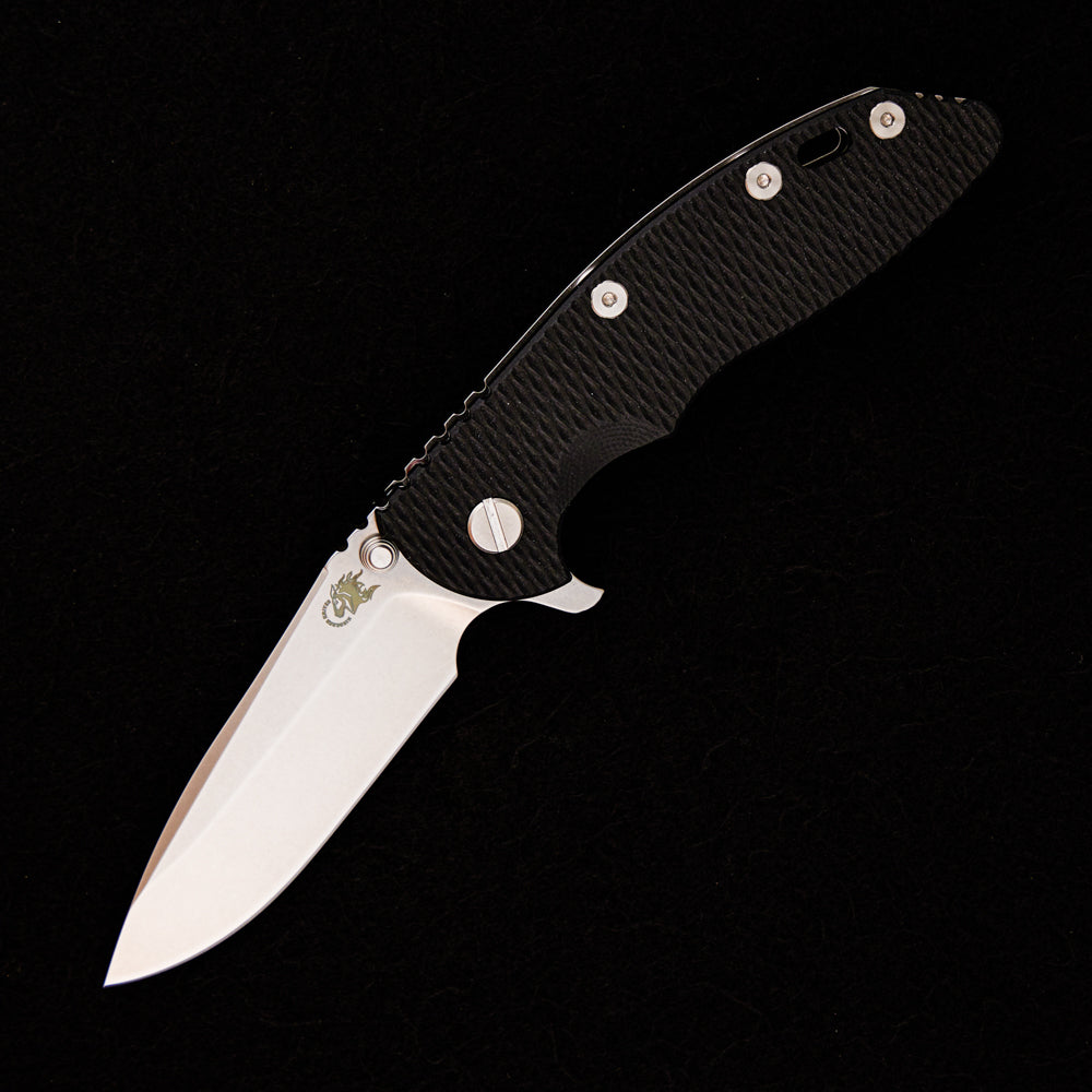 Hinderer Knives XM-18 3.5″ – S45VN Spearpoint Blade – Tri-Way – Stonewash – Black G10