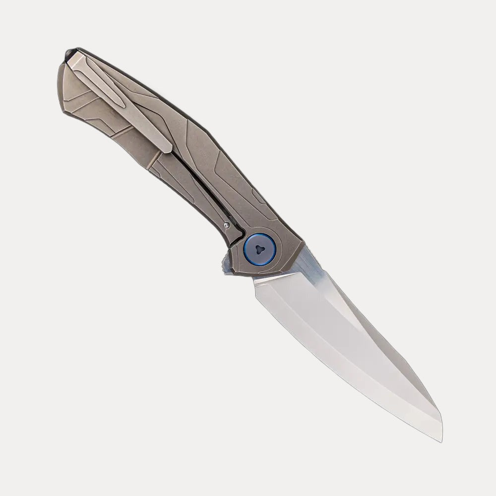 SHIROGOROV “LIMITED EDITION” SINKEVICH DESIGN KAMI FLIPPER – S110V BLADE – TITANIUM HANDLE – MRBS