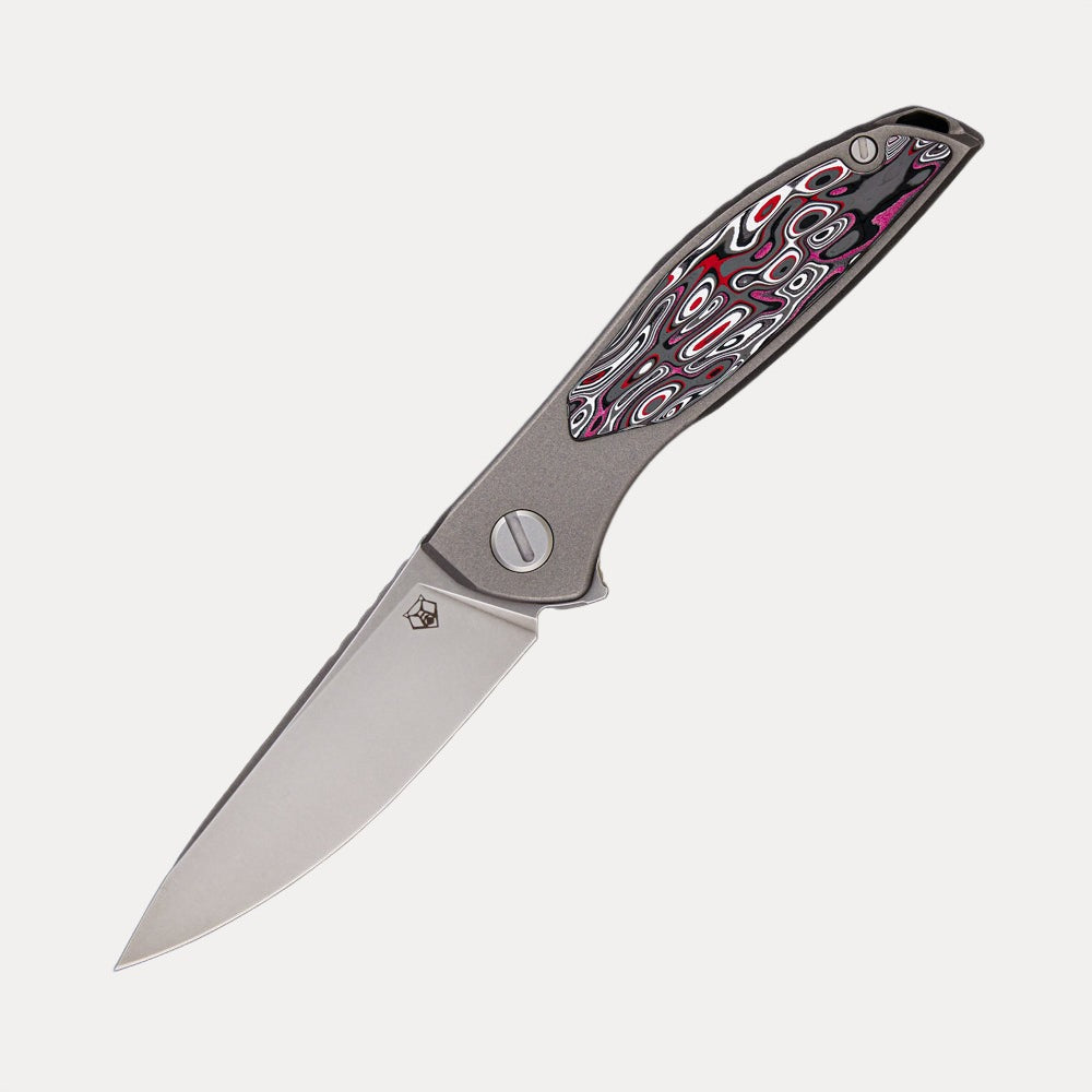 SHIROGOROV KNIVES / WR BLADEWORKS “HYDRONIAN” NEON – M390 BLADE – TITANIUM HANDLE – MRBS