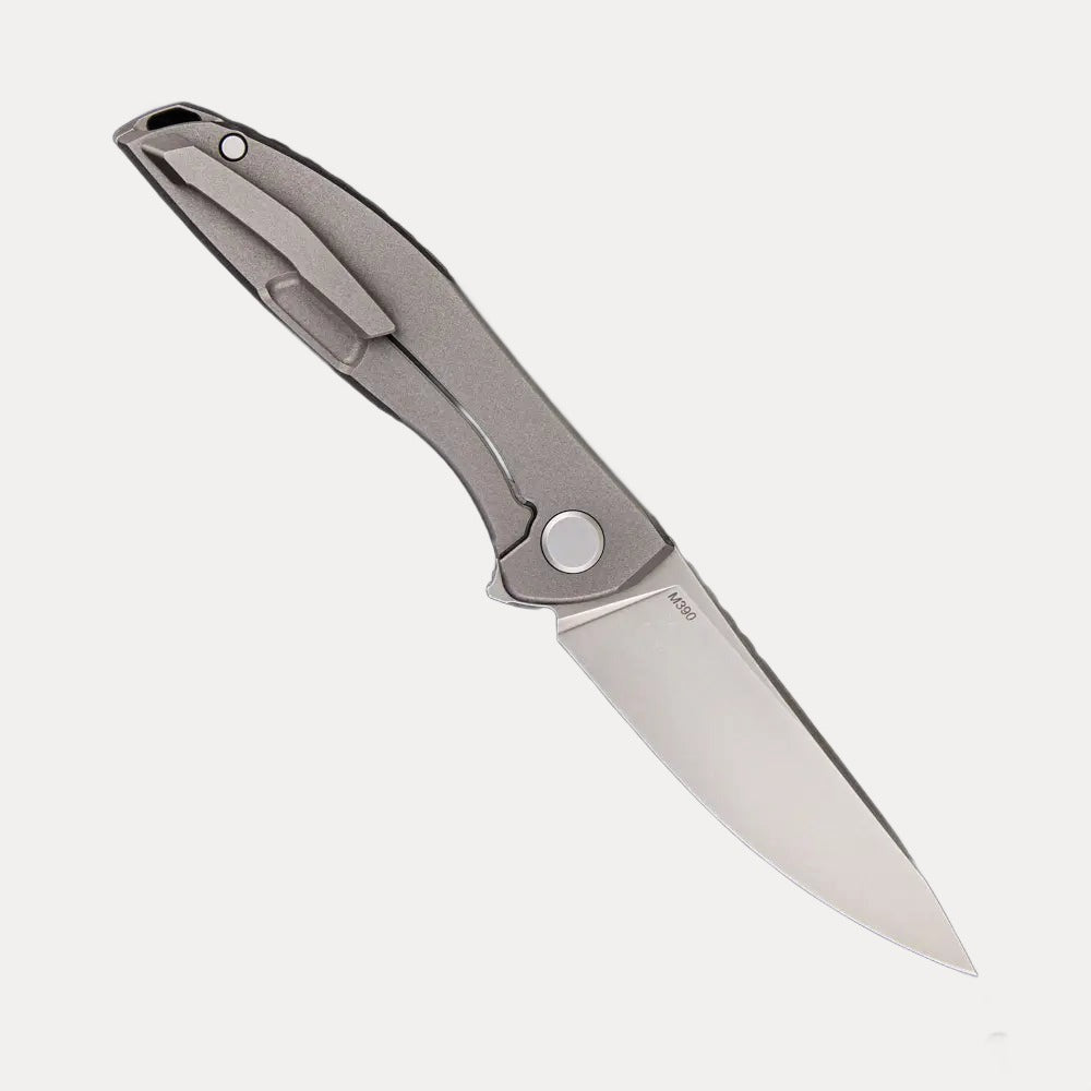 SHIROGOROV KNIVES / WR BLADEWORKS “HYDRONIAN” NEON – M390 BLADE – TITANIUM HANDLE – MRBS