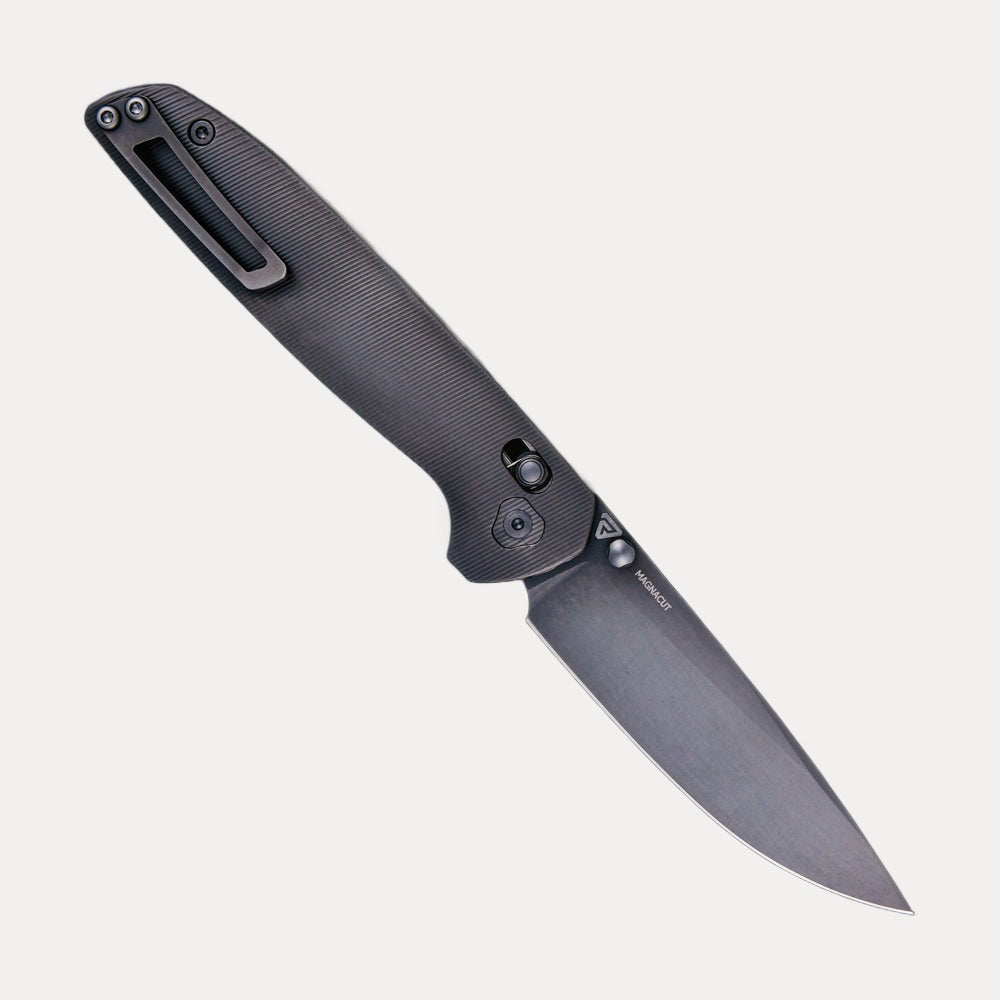 Tactile Knife Company – Maverick – DLC MagnaCut Blade – DLC Titanium Handle