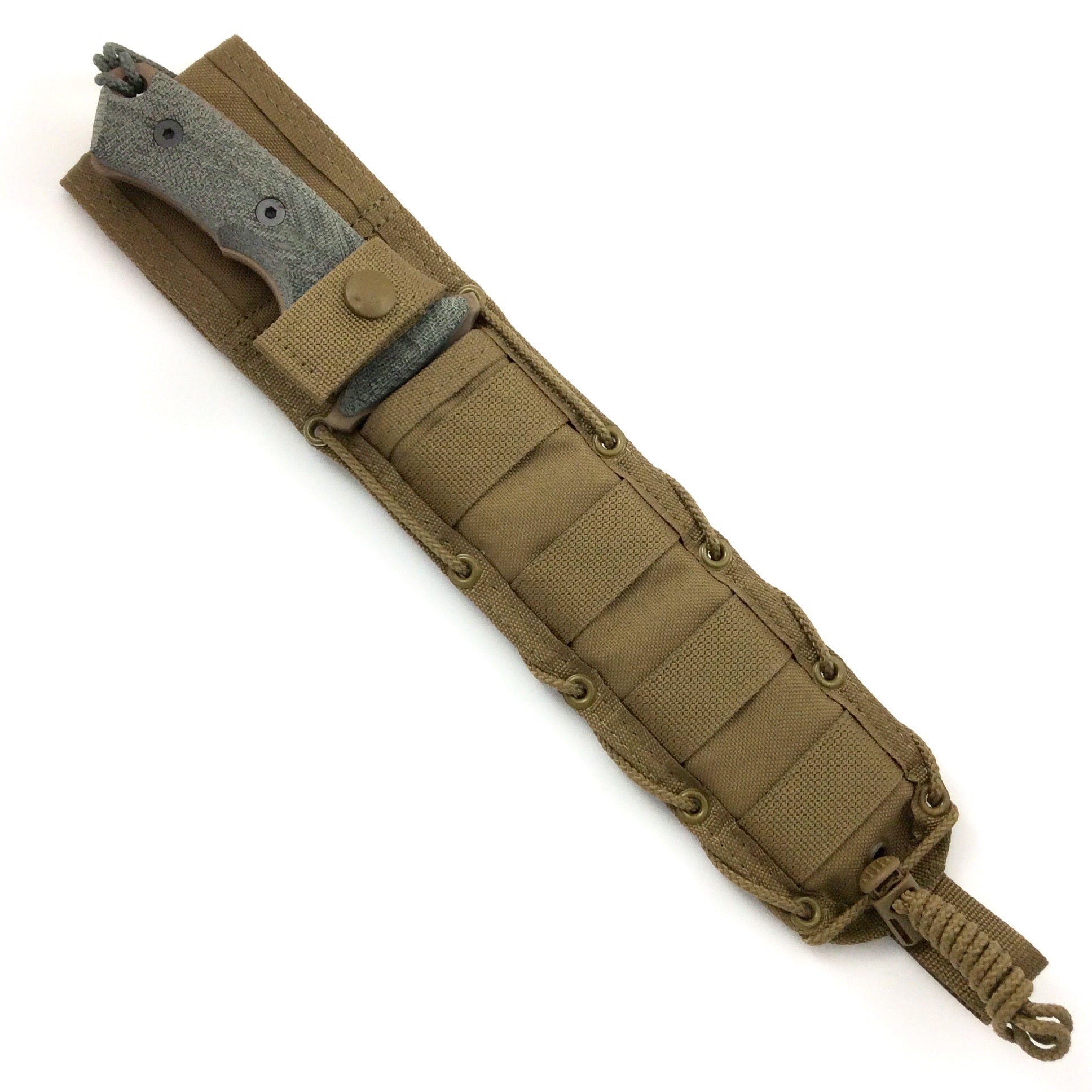 CHRIS REEVE 7" GREEN BERET FLAT DARK EARTH COMBO EDGE TAN SHEATH